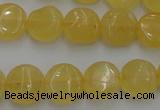 CCA28 15.5 inches 8mm flat round calcite gemstone beads wholesale