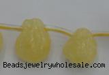 CCA33 Top-drilled 12*16mm nuggets calcite gemstone beads wholesale