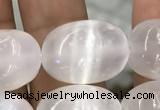 CCA371 15.5 inches 12*16mm rice white calcite gemstone beads