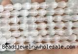 CCA377 15.5 inches 7*10mm teardrop white calcite gemstone beads