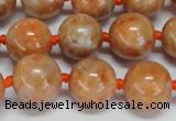 CCA454 15.5 inches 12mm round orange calcite gemstone beads