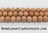 CCA518 15.5 inches 14mm round peach calcite gemstone beads wholesale