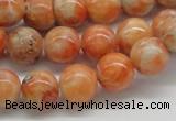 CCA53 15.5 inches 12mm round orange calcite gemstone beads wholesale