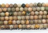 CCA552 15.5 inches 8mm round peach calcite gemstone beads