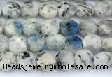 CCB1134 15 inches 4mm faceted coin K2 jasper beads