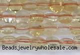 CCB1139 15 inches 4mm faceted coin citrine beads