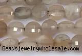 CCB1156 15 inches 4mm faceted coin sunstone beads