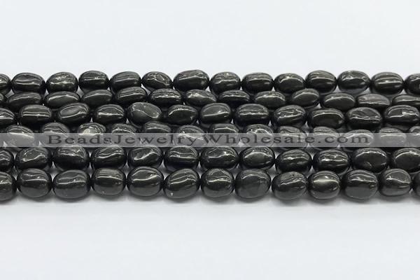 CCB1191 15 inches 7*10mm nuggets shungite gemstone beads