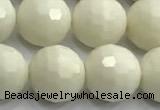 CCB1213 15 inches 12mm faceted round ivory jasper beads