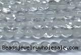 CCB1350 15 inches 2.5mm faceted coin white crystal beads