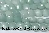 CCB1387 15 inches 4mm faceted coin amazonite beads