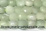 CCB1402 15 inches 6mm faceted coin jade beads