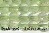 CCB1403 15 inches 6mm faceted coin prehnite beads