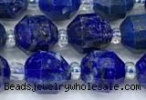 CCB1446 15 inches 7mm - 8mm faceted lapis lazuli beads