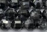 CCB1509 15 inches 7mm - 8mm faceted black labradorite beads