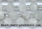 CCB1563 15 inches 5mm - 6mm faceted white moonstone beads