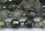 CCB1595 15 inches 5mm - 6mm faceted labradorite gemstone beads