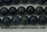 CCB451 15.5 inches 6mm round blue coral beads wholesale