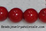 CCB58 15.5 inches 13-14mm round red coral beads Wholesale