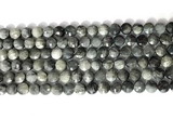 CCB765 15.5 inches 8mm faceted coin eagle eye jasper beads