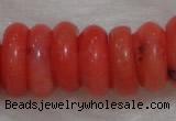 CCB80 15.5 inches 5*9mm roundel pale red coral beads Wholesale