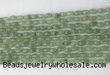 CCB805 15.5 inches 4*6mm rice green aventurine gemstone beads wholesale