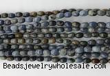 CCB806 15.5 inches 4*6mm rice dumortierite gemstone beads wholesale