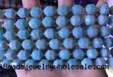 CCB840 15.5 inches 9*10mm faceted amazonite beads wholesale