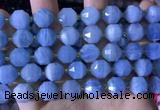 CCB853 15.5 inches 11*12mm faceted aquamarine beads wholesale