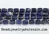 CCB889 11*15mm-12*16mm faceted cuboid sodalite beads wholesale