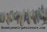 CCB89 15.5 inch 2*8mm irregular branch light blue coral beads