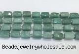 CCB891 11*15mm-12*16mm faceted cuboid Amazonite beads wholesale