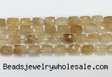 CCB892 11*15mm-12*16mm faceted cuboid citrine beads wholesale