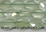 CCB936 15.5 inches 8*10mm faceted oval prehnite beads