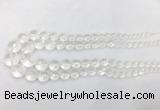 CCBS11 15 inches 6mm - 18mm faceted round white crystal beads wholesale CCBS11 15 inches 6mm - 18mm faceted round white crystal beads wholesale