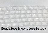 CCBS35 15 inches 12*16mm faceted rectangle white crystal beads wholesale CCBS35 15 inches 12*16mm faceted rectangle white crystal beads wholesale