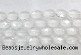 CCBS42 15 inches 13*18mm faceted oval white crystal beads wholesale CCBS42 15 inches 13*18mm faceted oval white crystal beads wholesale