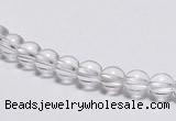 CCC01 15 inches 6mm round white crystal beads Wholesale