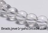 CCC03 15 inches 10mm round white crystal beads Wholesale