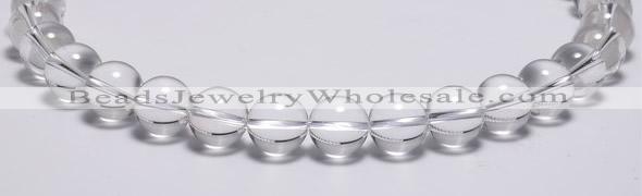 CCC04 15 inches 14mm round white crystal beads Wholesale