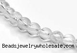 CCC06 15.5 inches 6mm round white crystal beads Wholesale