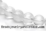 CCC07 15.5 inches 10mm round white crystal beads Wholesale