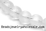 CCC08 15.5 inches 12mm round white crystal beads Wholesale