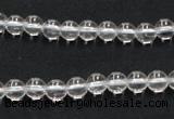 CCC200 15.5 inches 4mm round AB grade natural white crystal beads