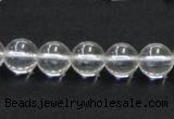 CCC203 15.5 inches 10mm round grade AB natural white crystal beads