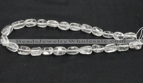 CCC222 10*16mm nugget grade AB natural white crystal beads