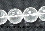 CCC257 15.5 inches 18mm faceted round grade A natural white crystal beads