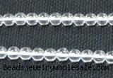 CCC258 15.5 inches 6mm round grade A natural white crystal beads