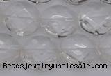 CCC506 15.5 inches 16mm faceted coin natural white crystal beads