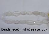 CCC755 15.5 inches 18*25mm - 25*35mm freeform white crystal beads